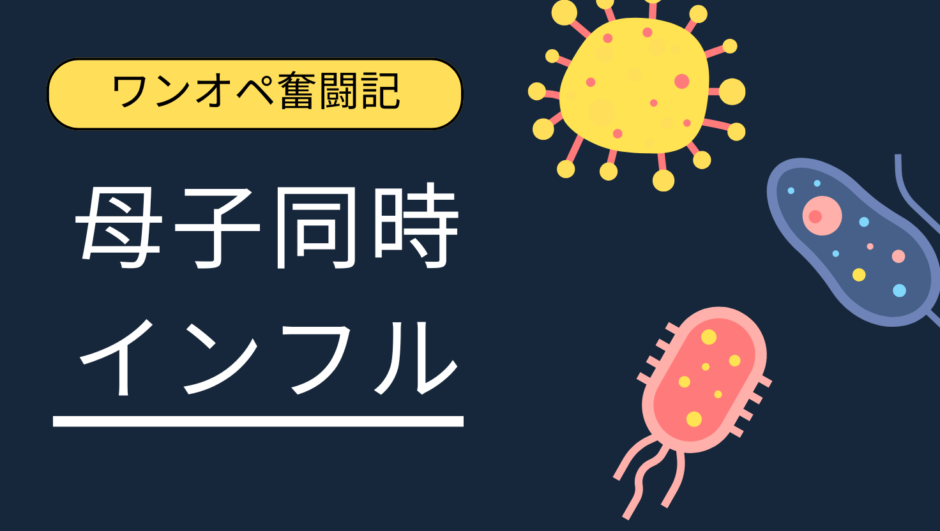 赤ちゃんと母子同時インフルエンザ記録