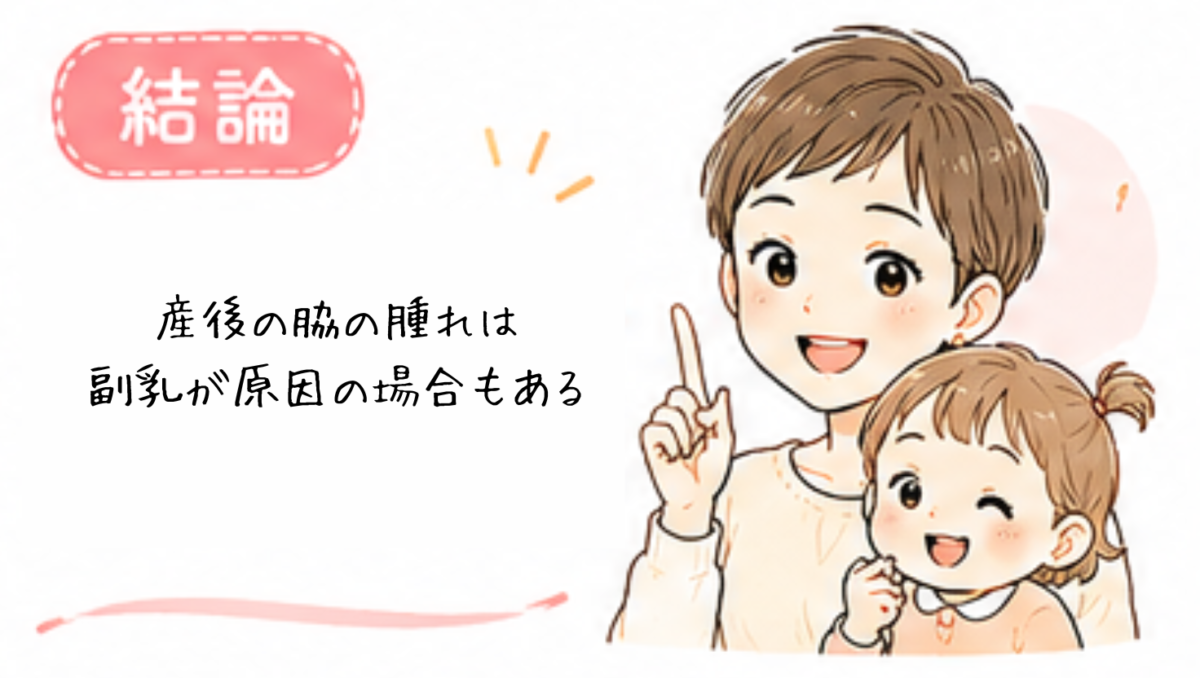 産後の脇の腫れは副乳が原因の場合もある