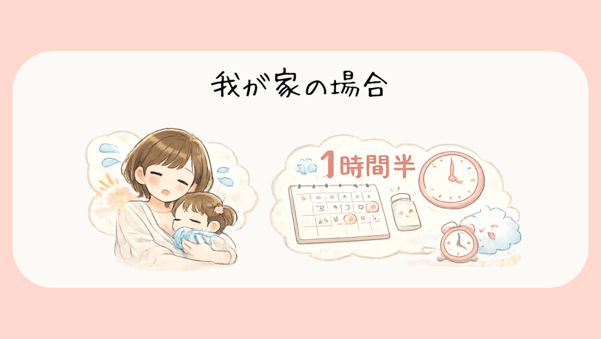 我が家は4か月頃まで約1時間半おきでした