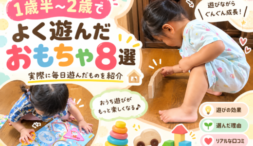 1歳半〜2歳でよく遊んだおもちゃ8選｜実際に毎日遊んだものを紹介