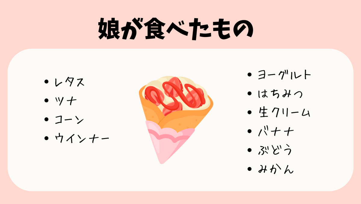 娘が食べたもの