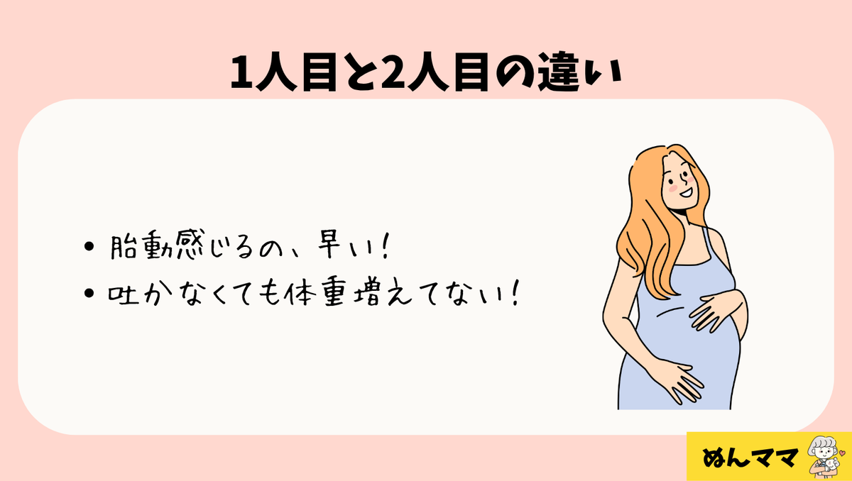 今回感じた1人目と2人目の違い