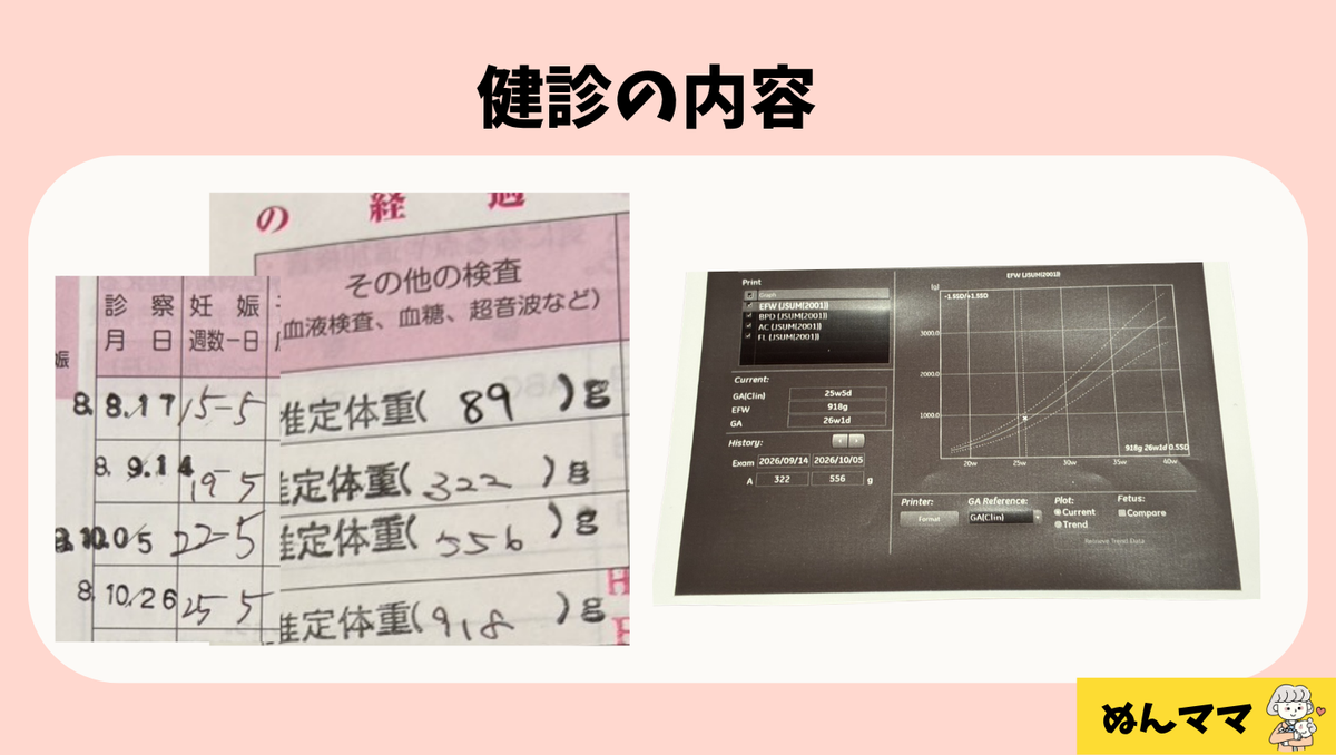 25wの健診内容